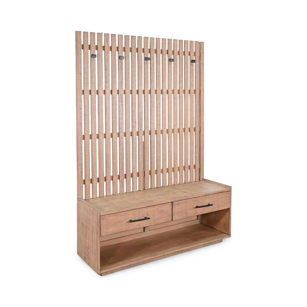 Eliza Hall Tree from Sunny Designs, Inc. in Beige Solid Wood