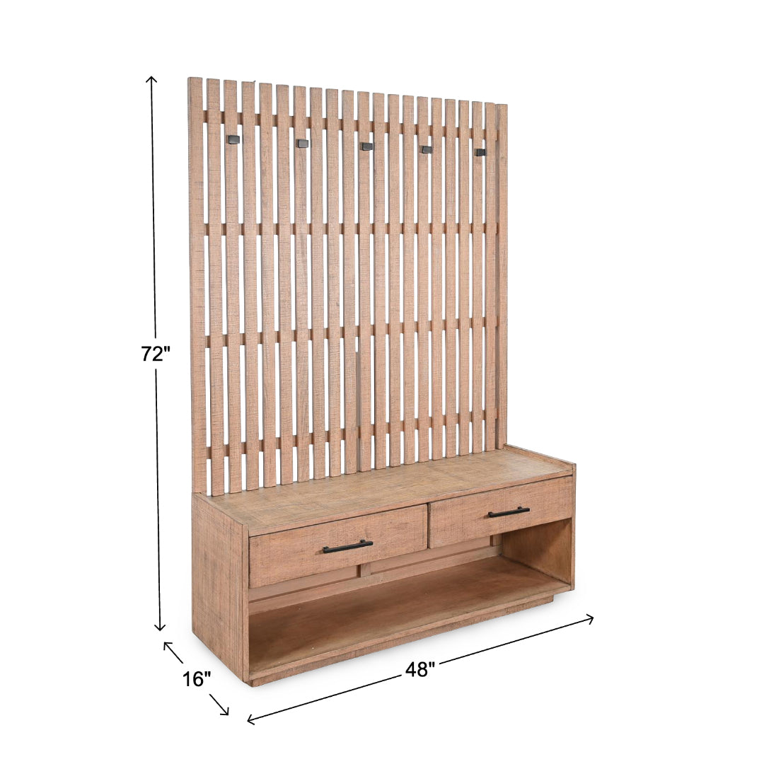 Eliza Hall Tree from Sunny Designs, Inc. in Beige Solid Wood - Additional view 9