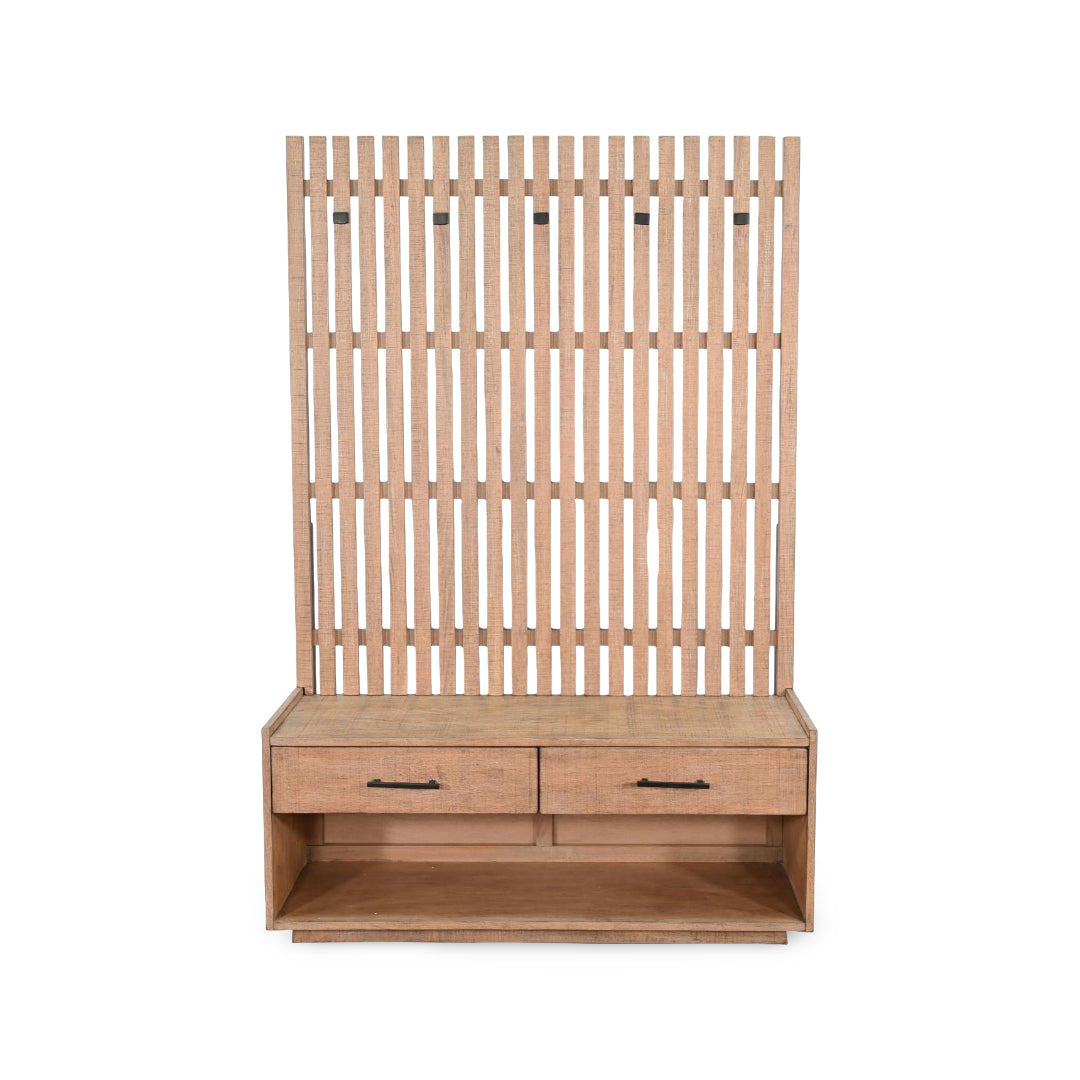 Eliza Hall Tree from Sunny Designs, Inc. in Beige Solid Wood - Detail view