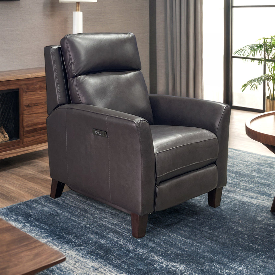 Fairchild Leather Power High Leg Recliner