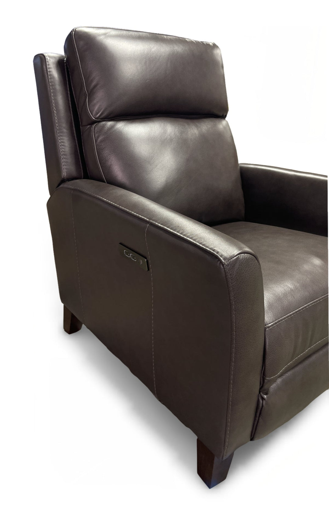 Fairchild Leather Power High Leg Recliner