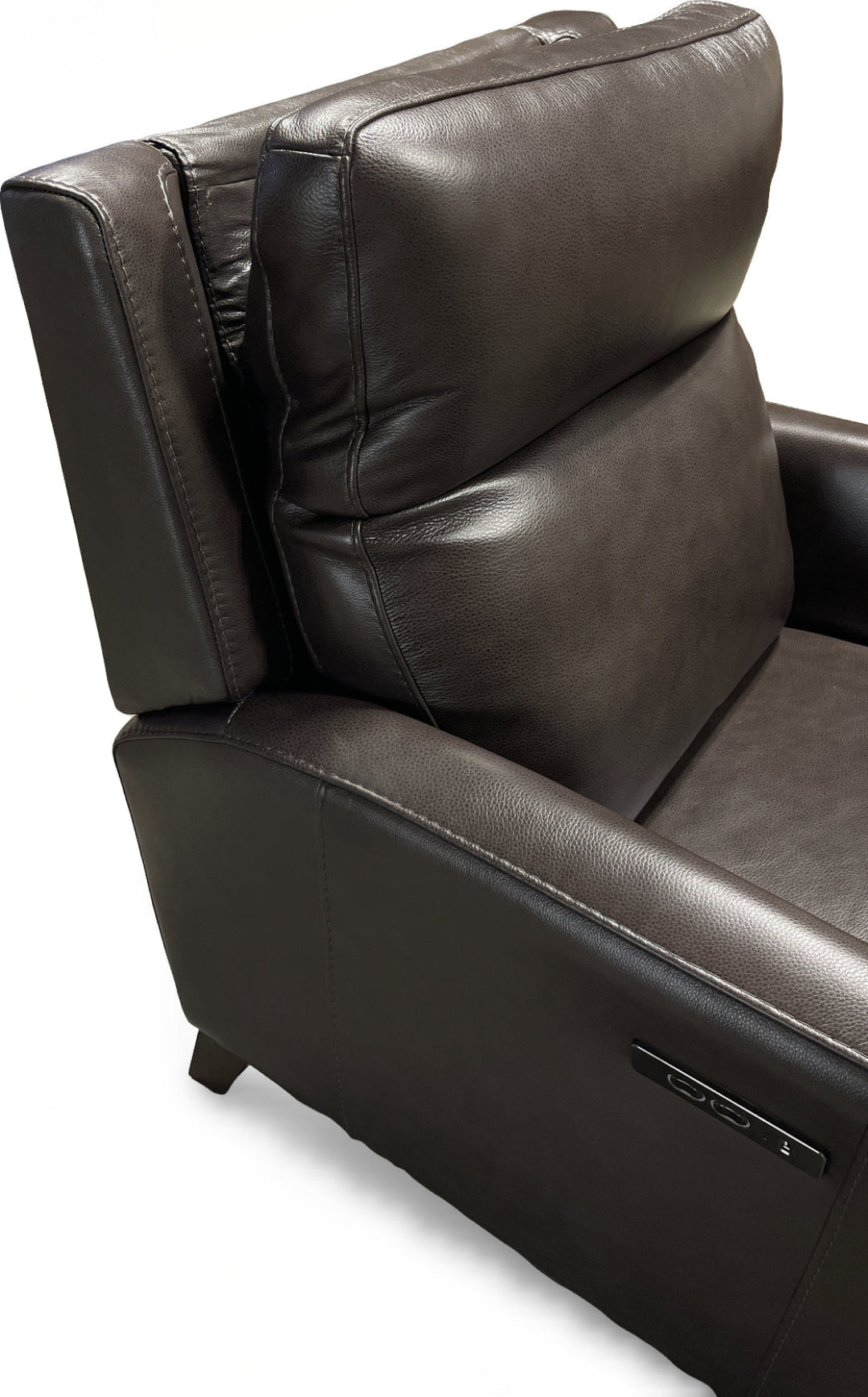 Fairchild Leather Power High Leg Recliner