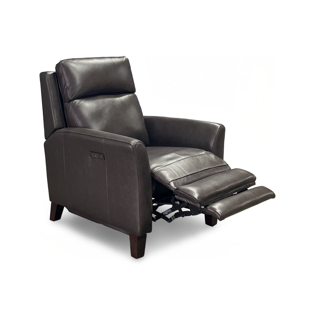 Fairchild Leather Power High Leg Recliner