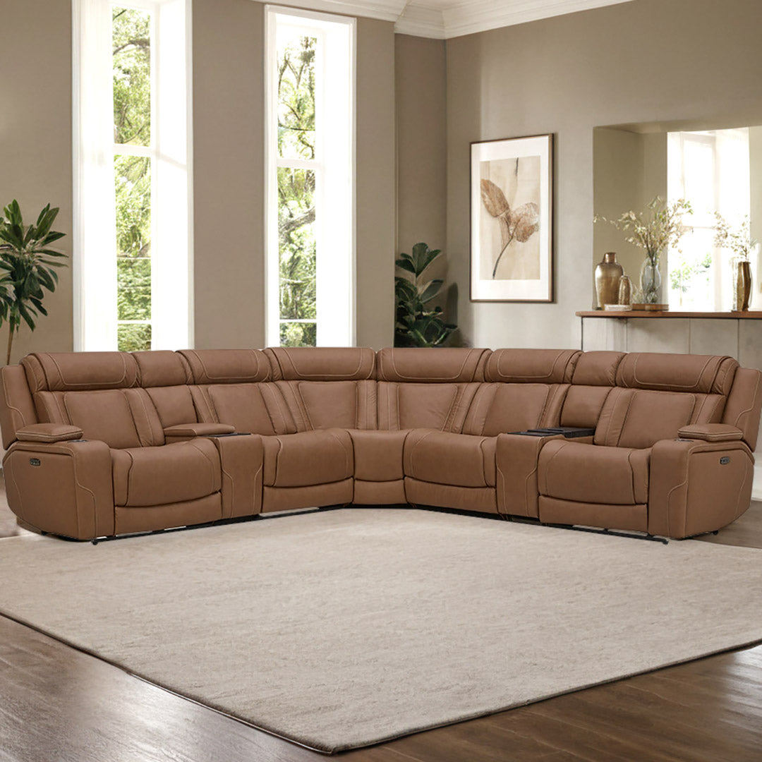 First Class Power Reclining Sectional