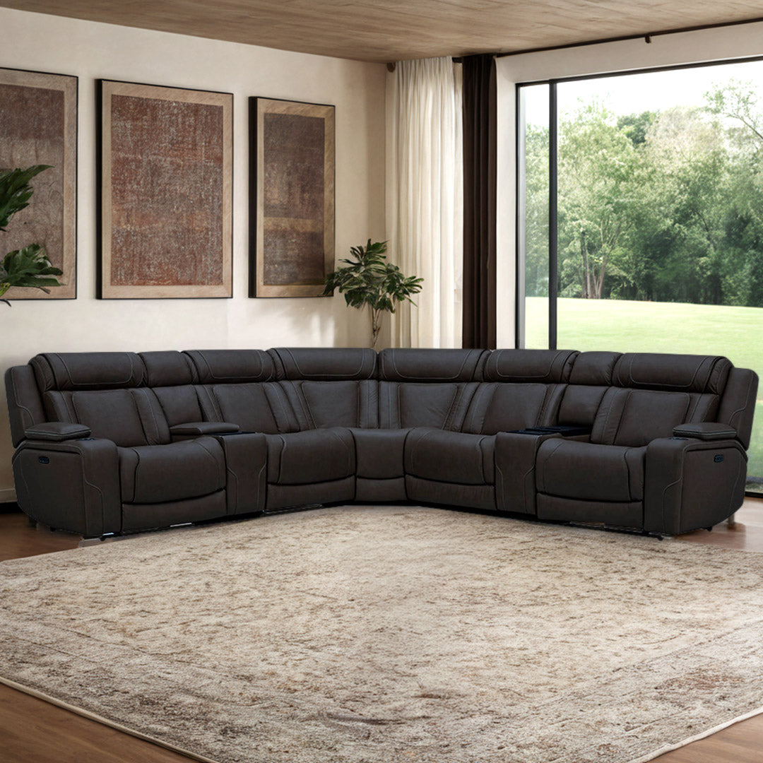 First Class Power Reclining Sectional
