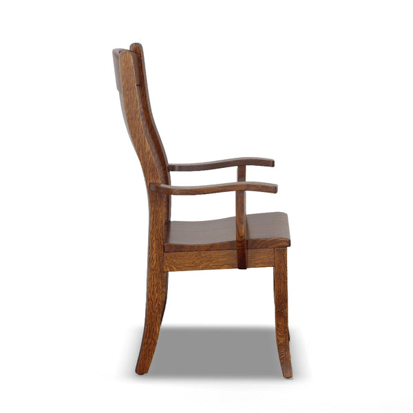 Wooden arm online armchair