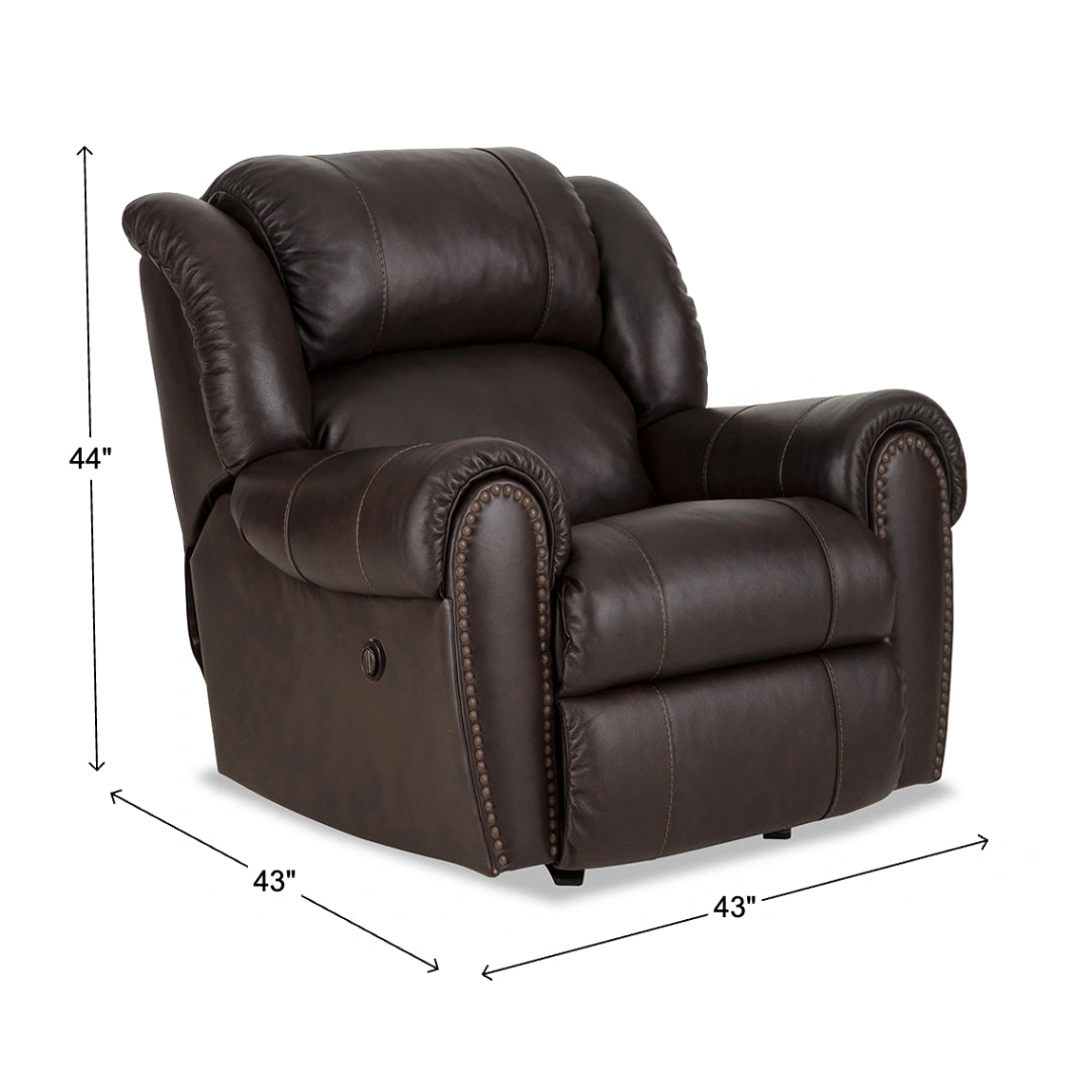 Franklin Leather Power Rocker Recliner