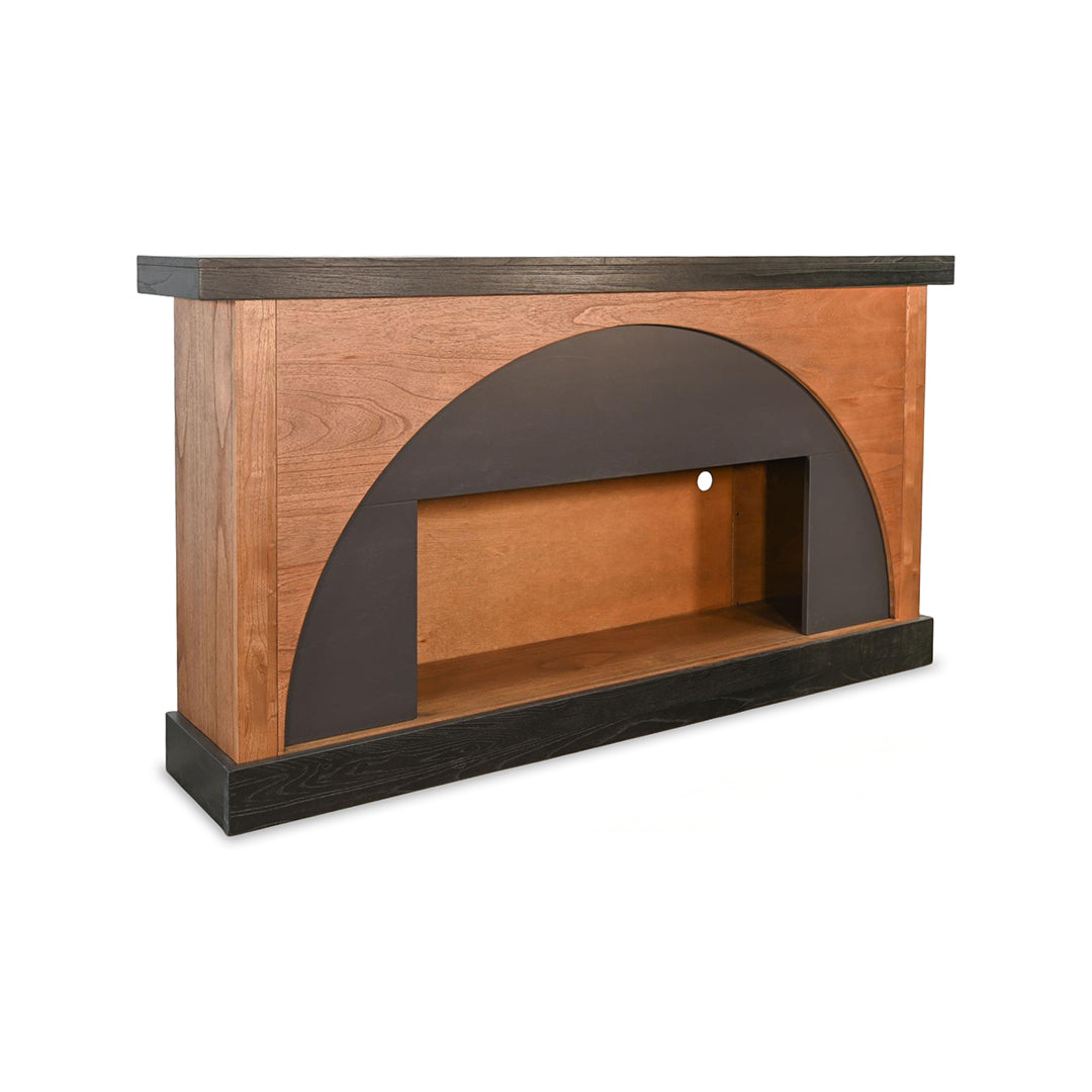 Gabriella Mantle with Fireplace from Sunny Designs, Inc. in Brown Solid Wood - Detail view