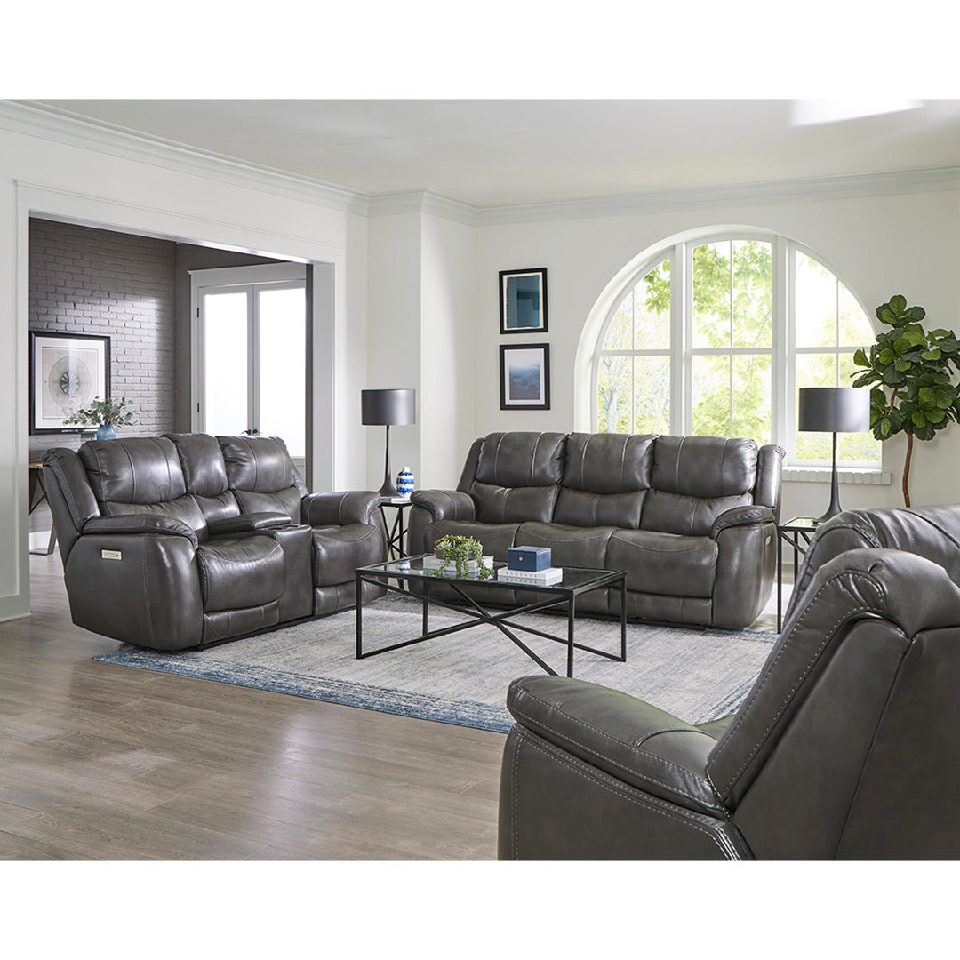 Galaxy Triple Power Loveseat with Console