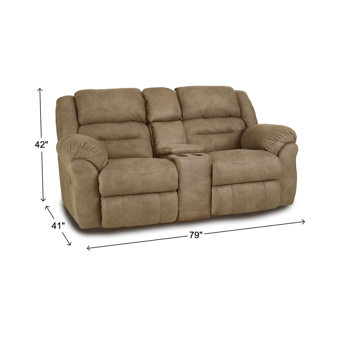 Gambler Reclining Loveseat with Console