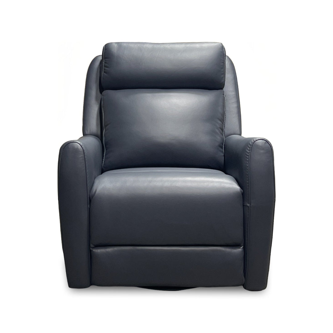 Garbo Leather Power Swivel Glider Recliner