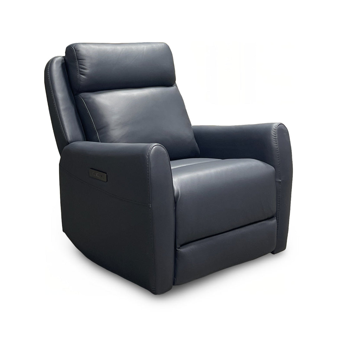 Garbo Leather Power Swivel Glider Recliner