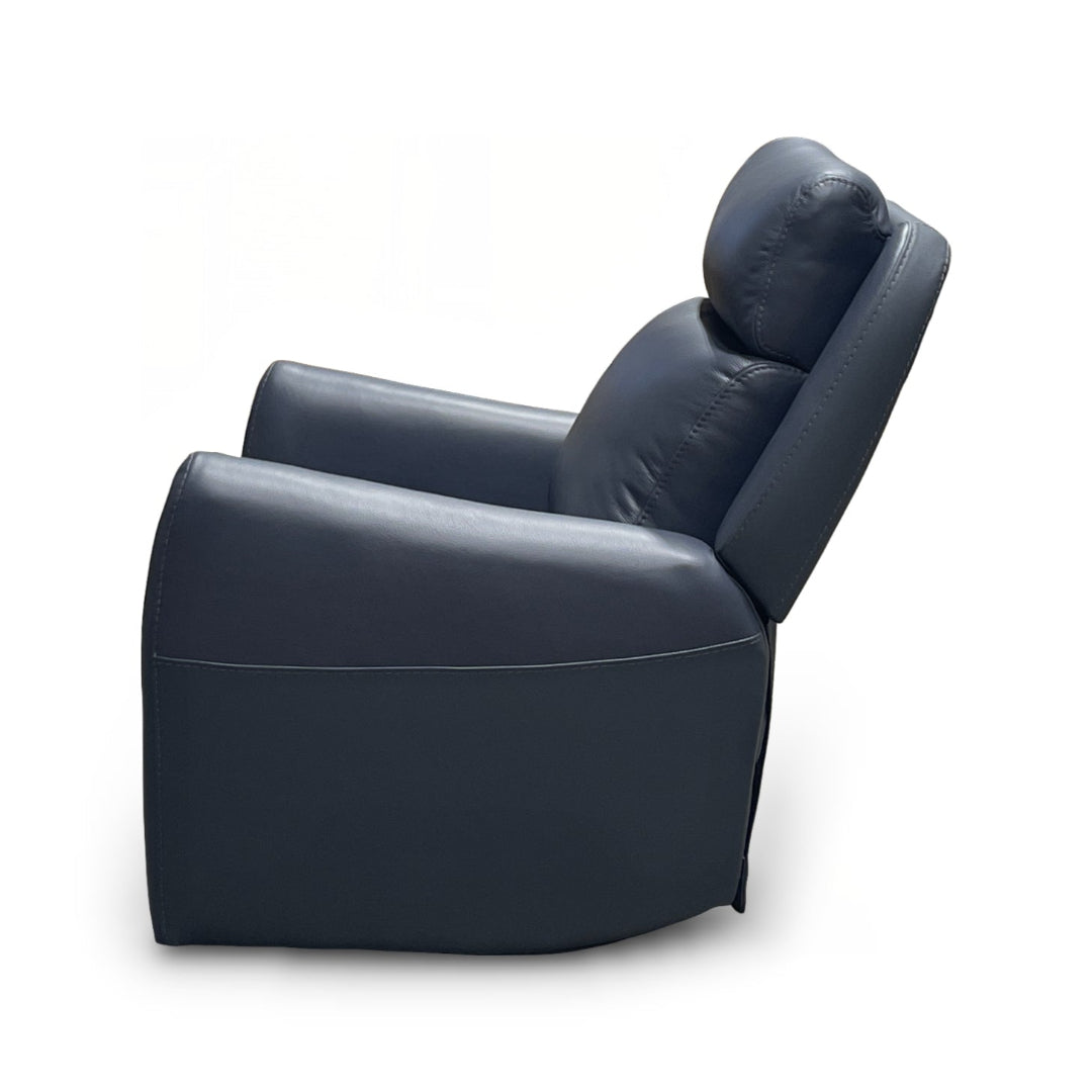 Garbo Leather Power Swivel Glider Recliner