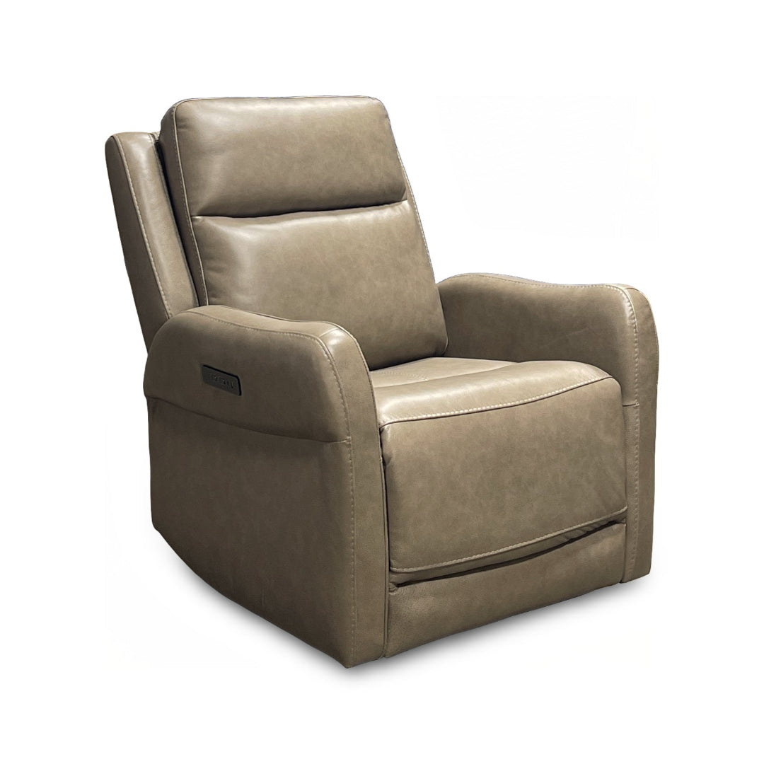 Garland Leather Power Swivel Glider Recliner