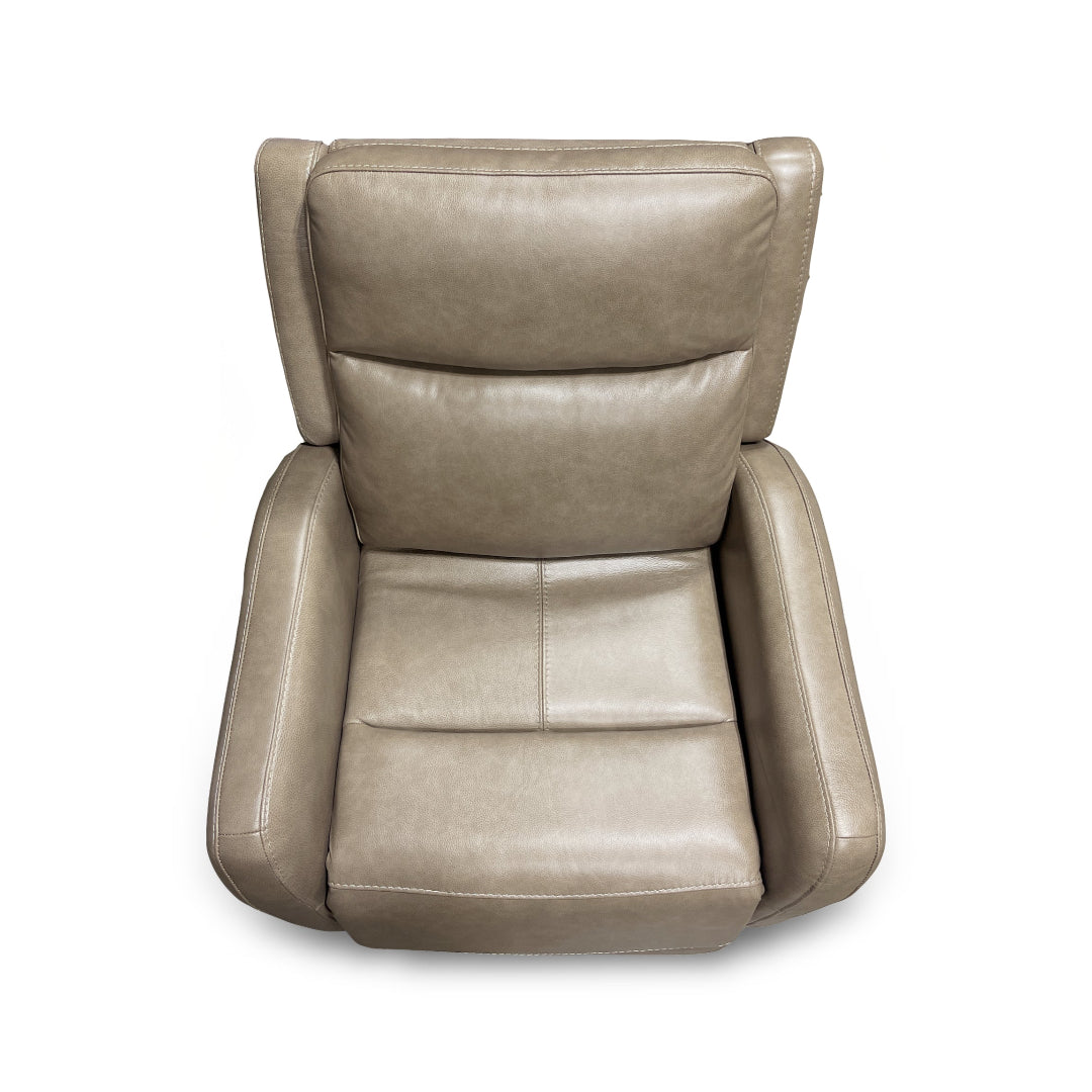 Garland Leather Power Swivel Glider Recliner