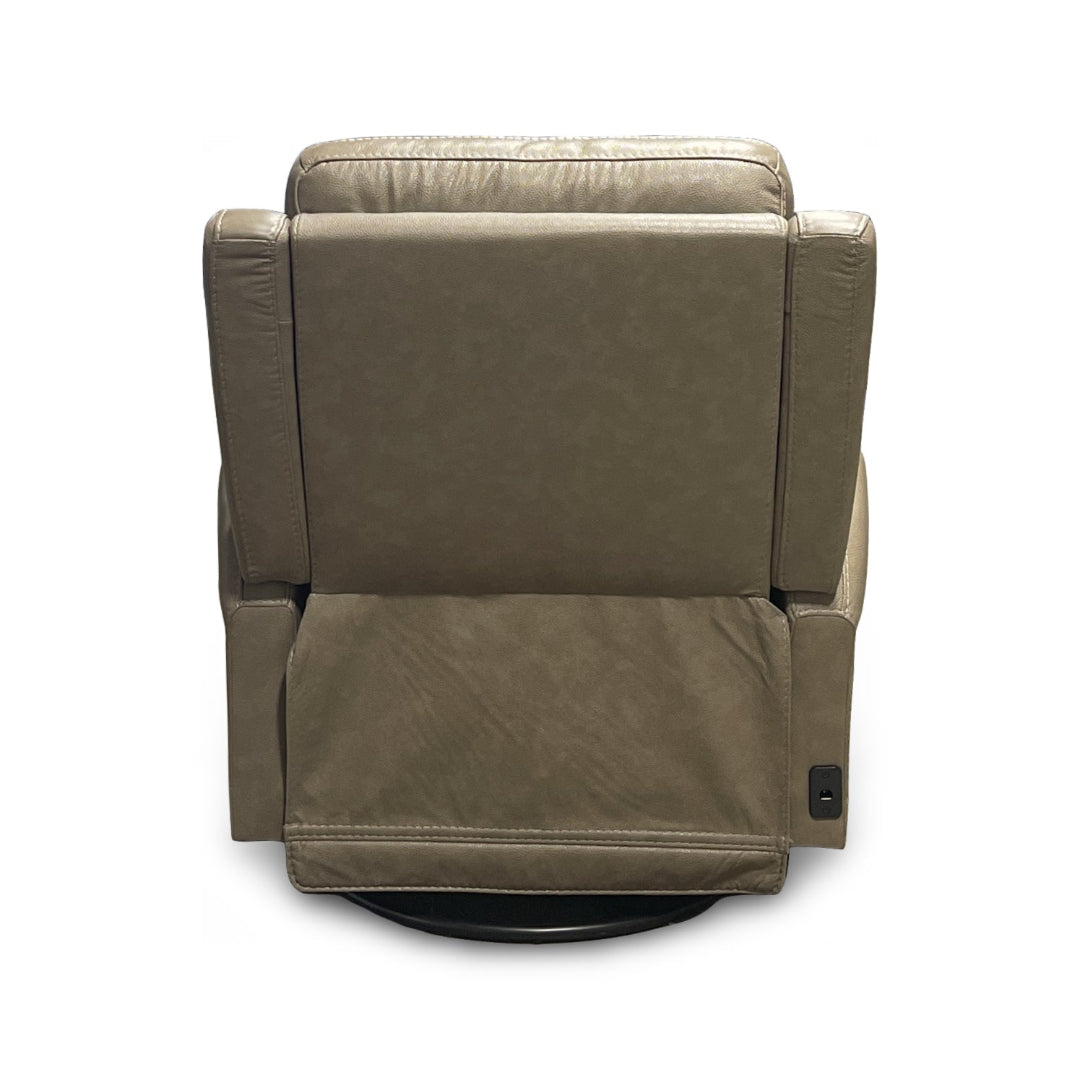 Garland Leather Power Swivel Glider Recliner