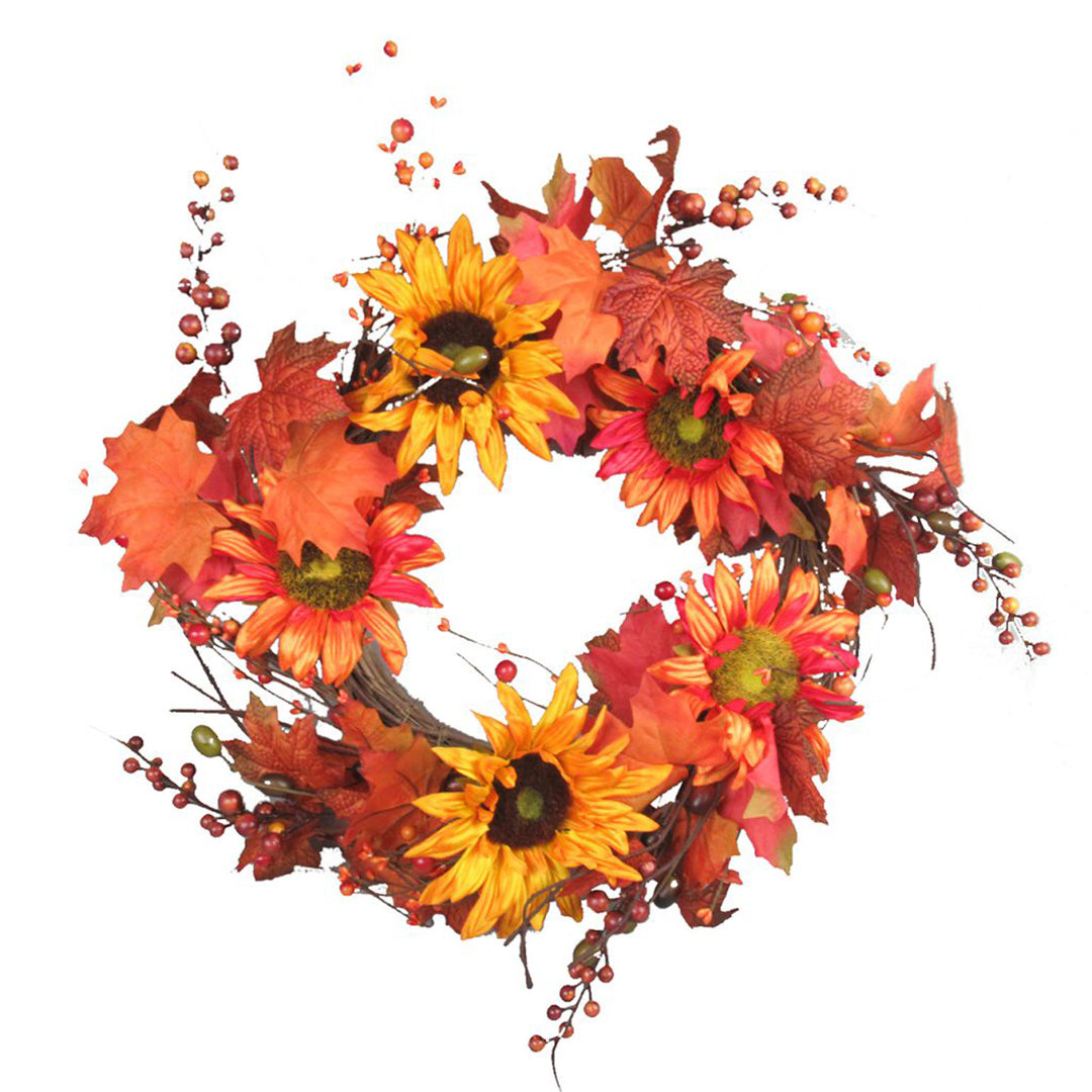 Fall Sunflower Wreath
