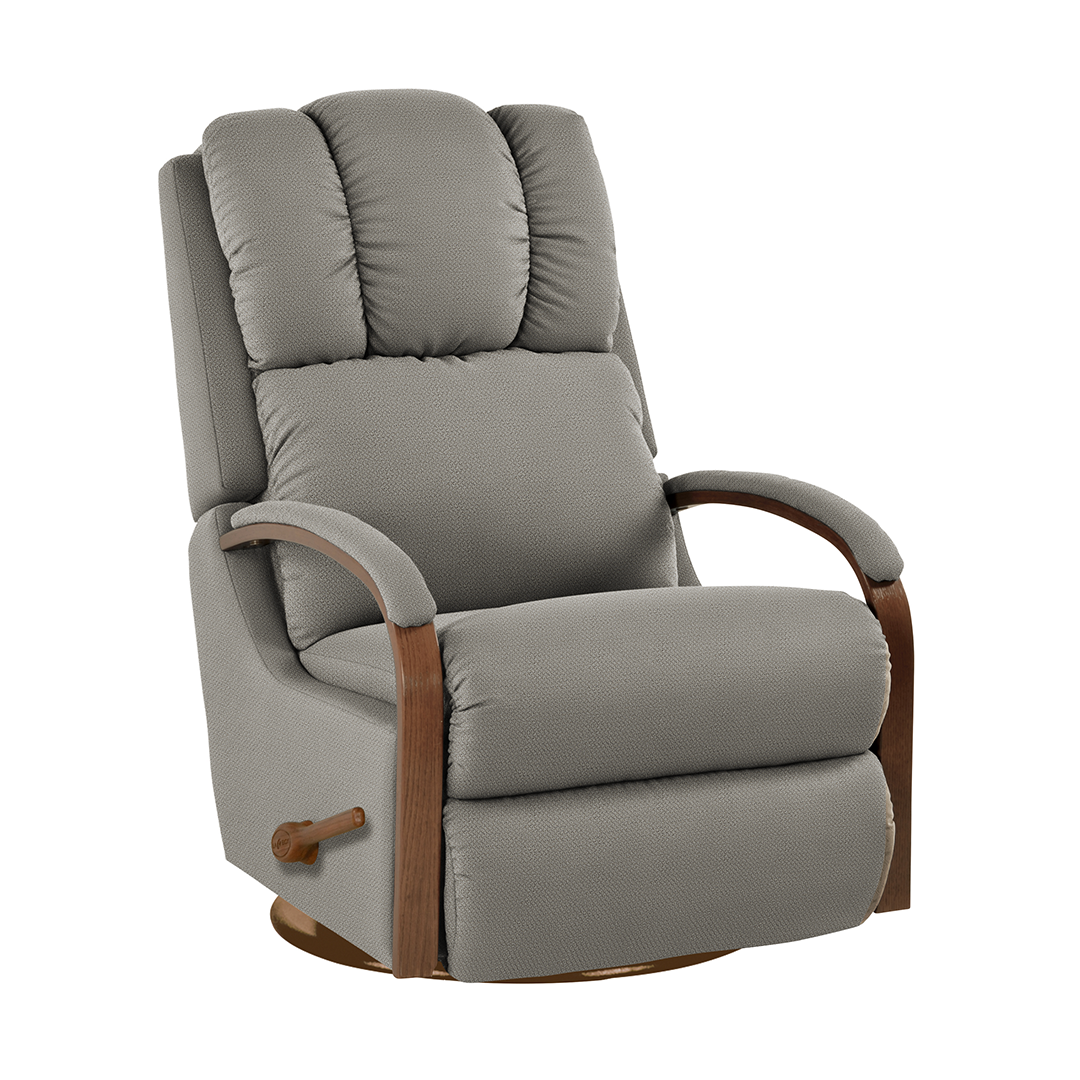 Harbor Town Swivel Glider Recliner from La-Z-Boy Incorporated in Beige with Manual Recline, Swivel Recliner, Made in USA