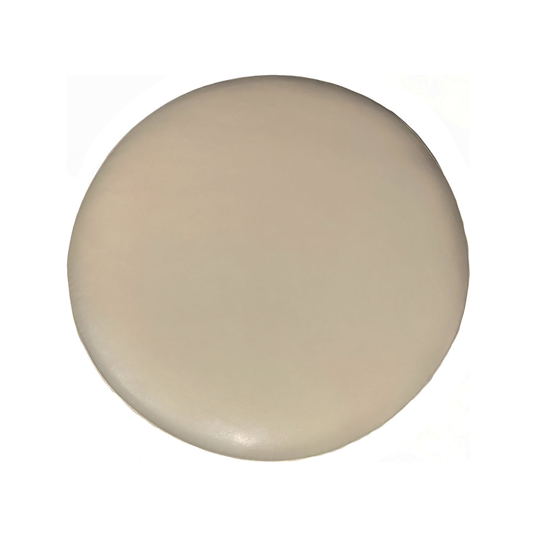 Harper Round Leather Ottoman