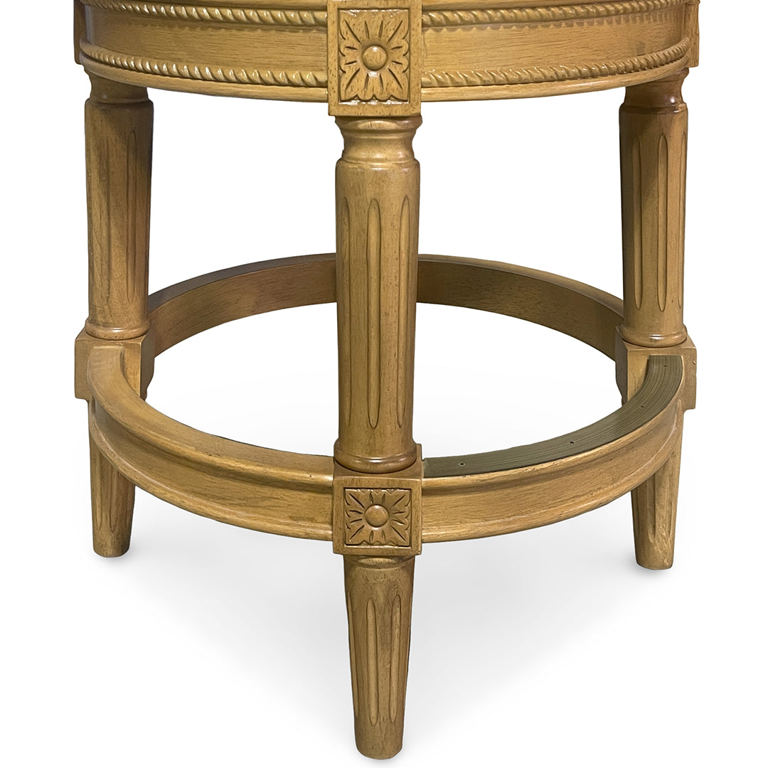 Henry Upholstered Swivel Stool - Beige