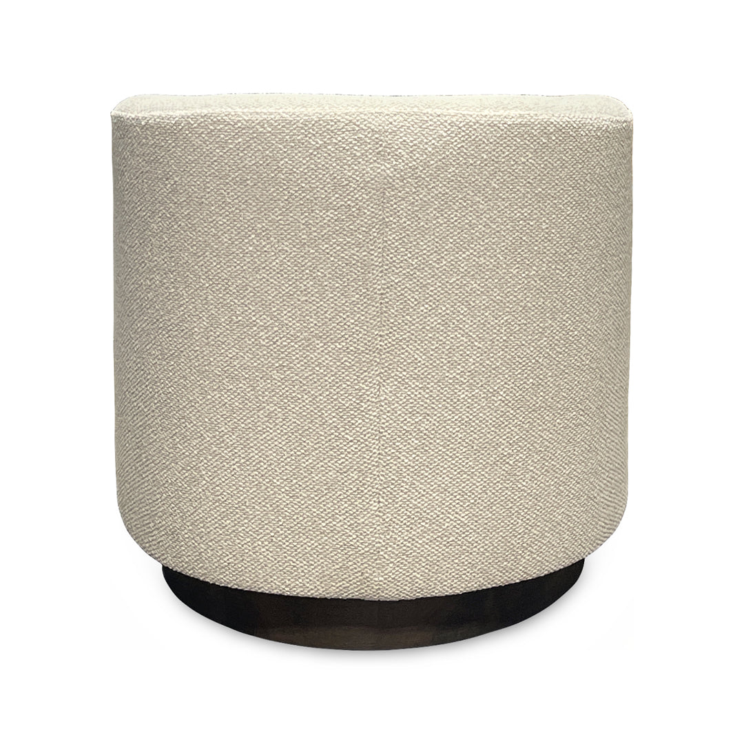 Jasmine Barrel Swivel Chair from Kuka Home in Beige Polyester - Additional view 5