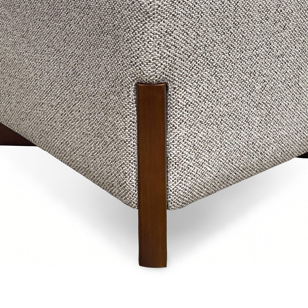 Jasmine Ottoman from Kuka Home in Gray Polyester - Additional view 6