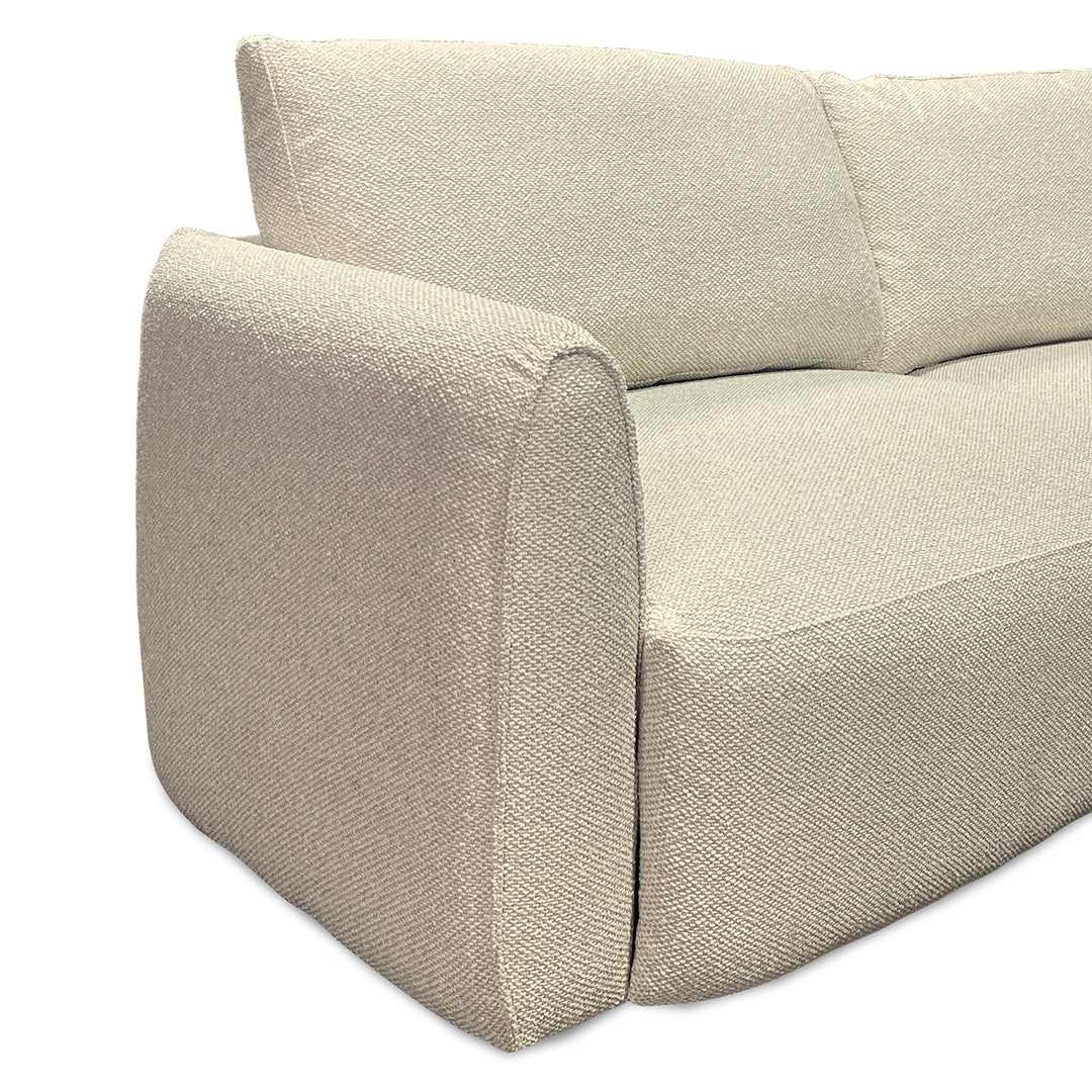 Jasmine Sofa from Kuka Home in Beige Polyester with Reversible Cushions - Additional view 6