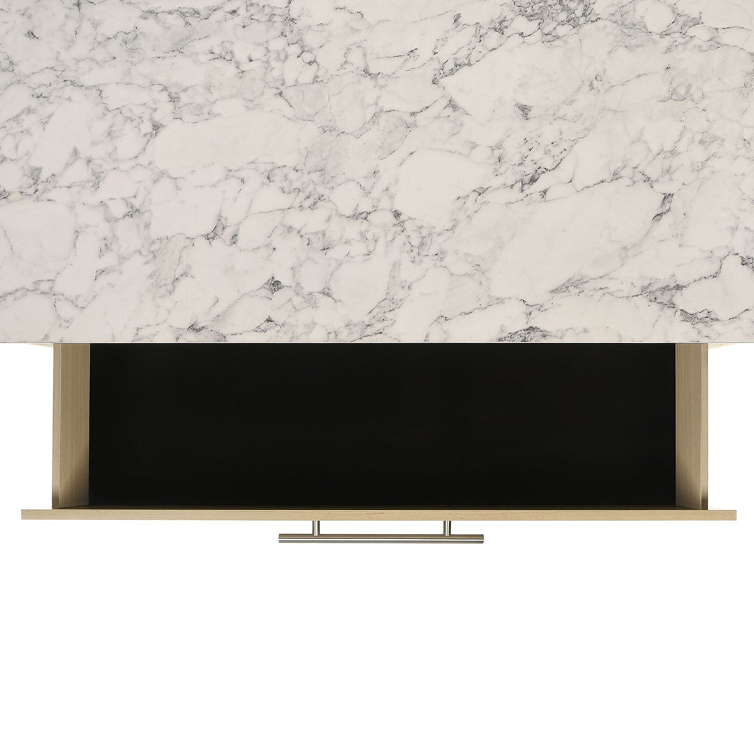 Jonas Bedroom Group from Elements International in Queen Beige - Overhead view