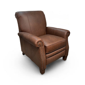 Judy Leather Press Back Recliner