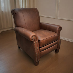 Judy Leather Press Back Recliner