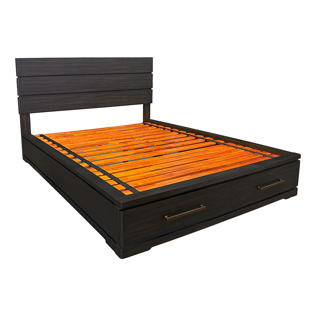 Pacific Heights Storage Bed from Napa Furniture Designs in Queen Black Solid Wood - Additional view 13