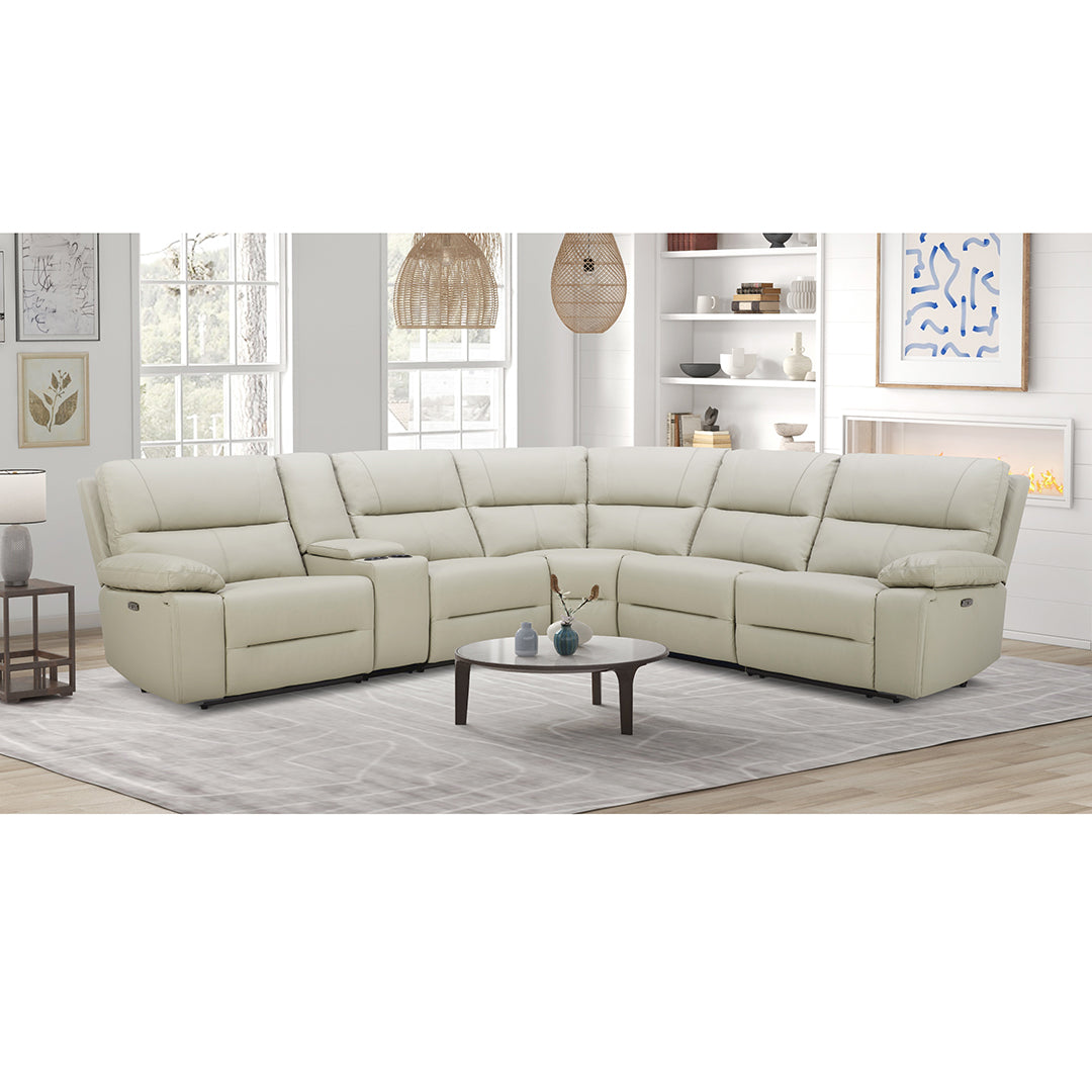 Relax Avenue Power Sectional (6pc) - Grey