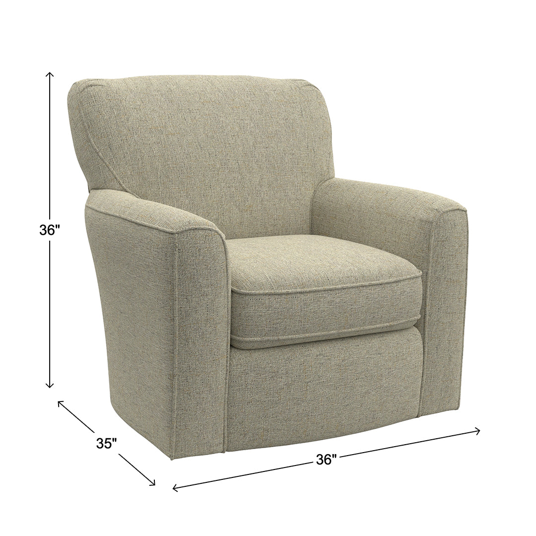 Beige Kaylee Swivel Chair with Swivel from Best Home Furnishings - Additional view 10