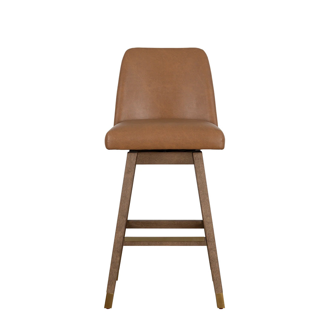 Amelia Upholstered Swivel Stool