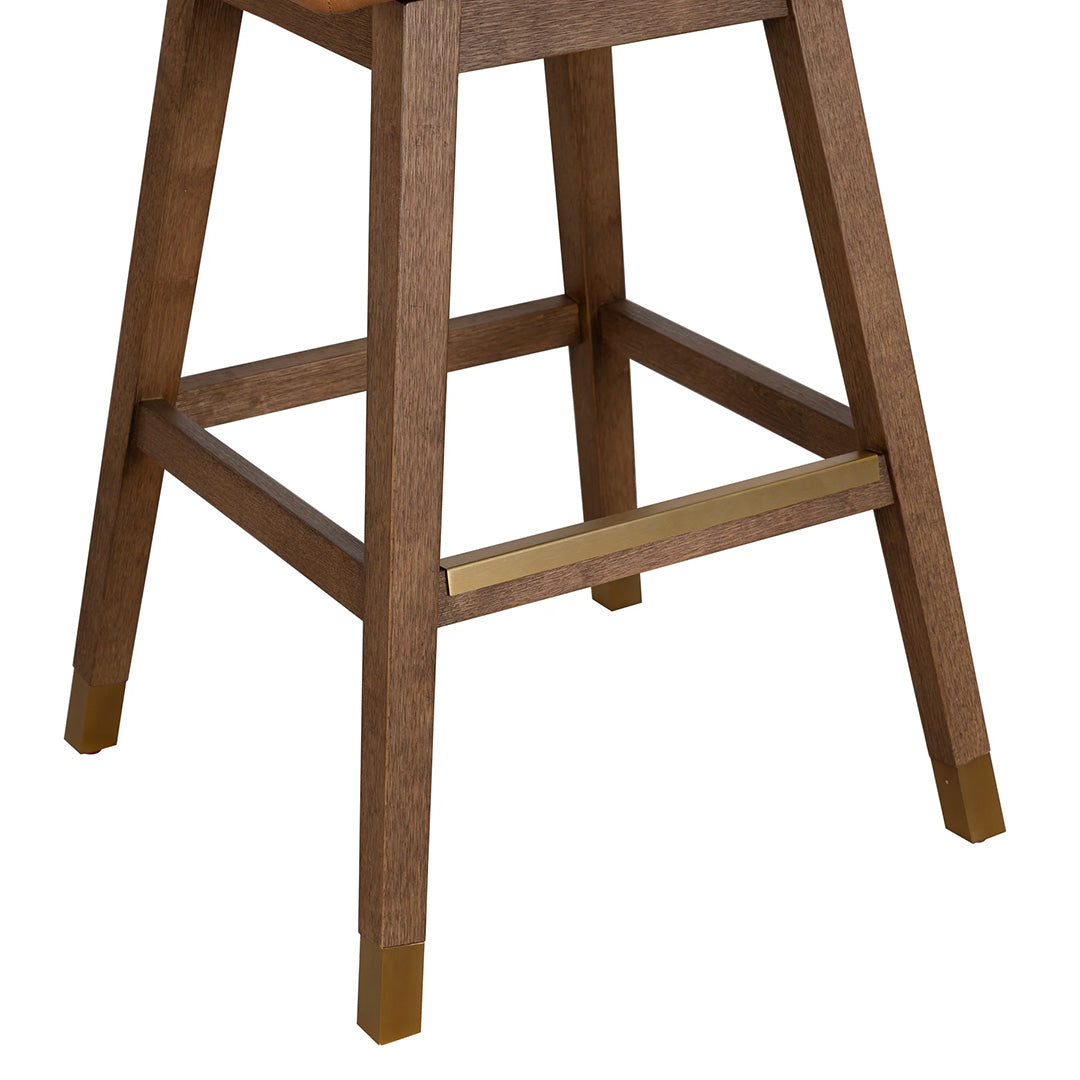 Amelia Upholstered Swivel Stool