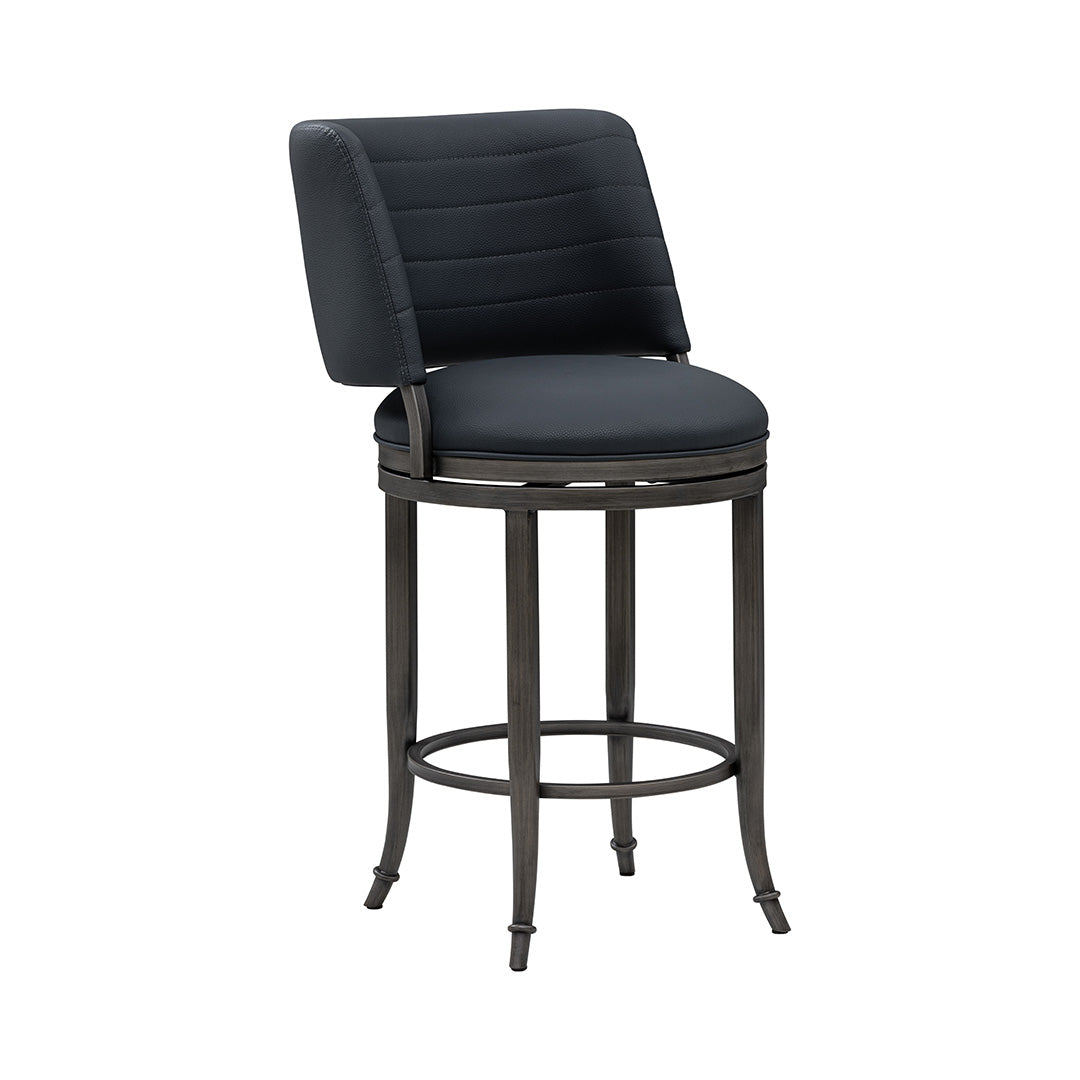 Torres Upholstered Swivel Counter Stool