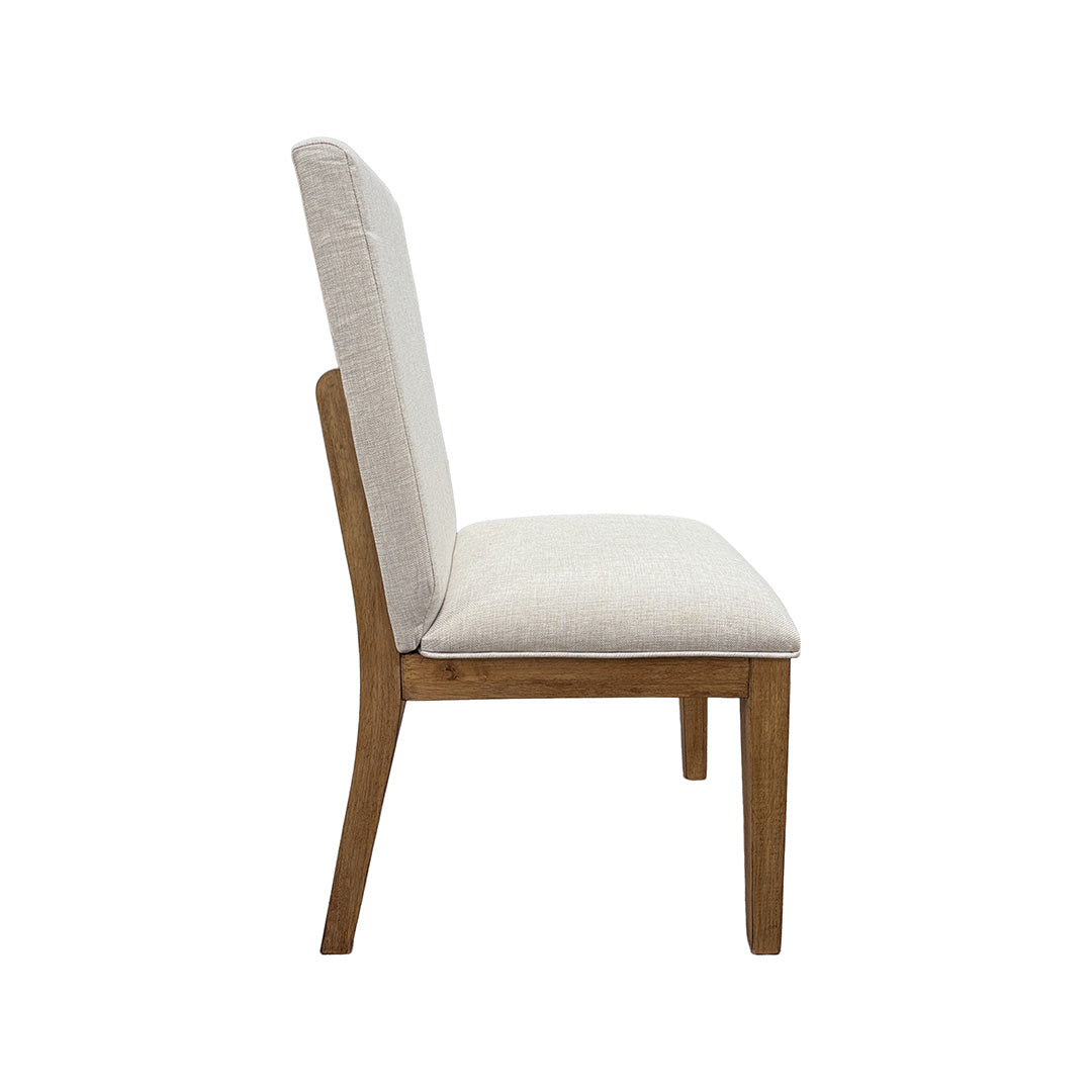 Brown Performance Fabric La Jolla Upholstered Side Chair from Napa Furniture Designs - Detail view