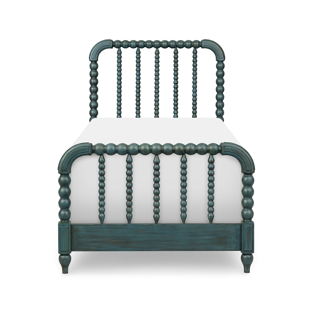 Lake House Blue Spindle Bed from Legacy Classic Furniture in Queen Veneer - Blue finish