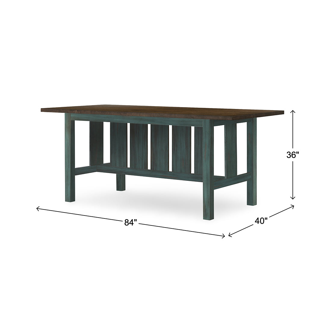 Lake House Counter Table (Seats 6-8) from Legacy Classic Furniture in Blue Veneer - Additional view 6