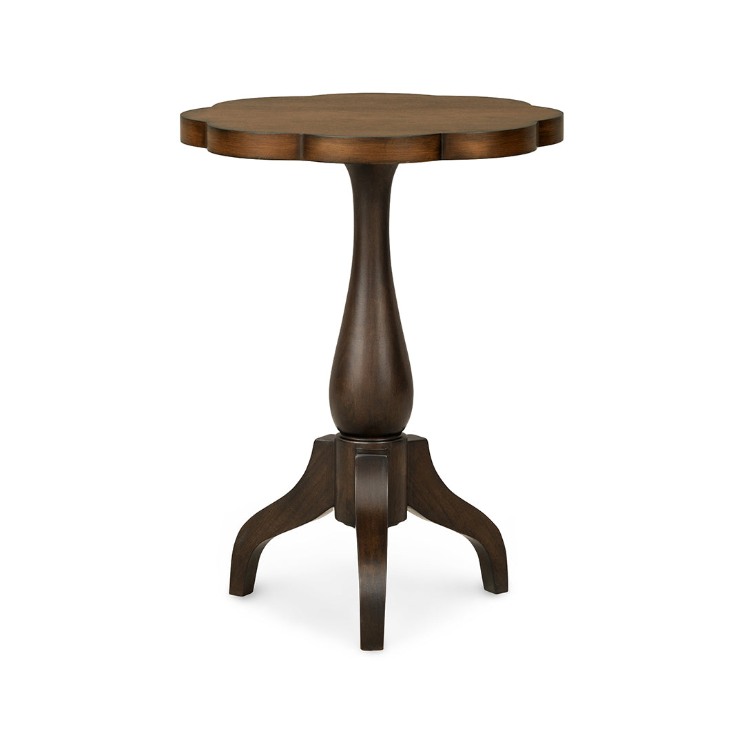 Lake House Round Side Table from Legacy Classic Furniture in Brown Veneer - Side view