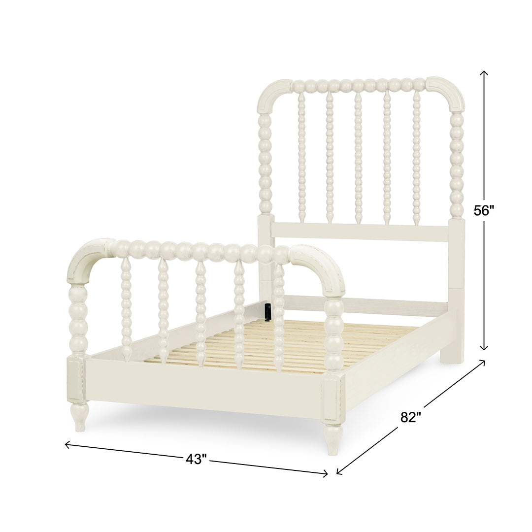 Lake House White Spindle Bed from Legacy Classic Furniture in Queen Veneer - White finish