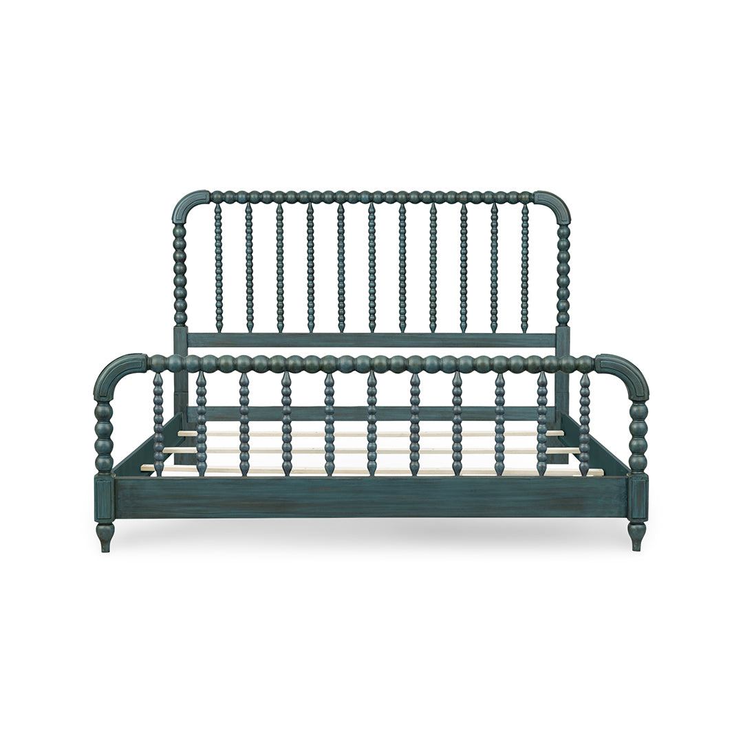 Lake House Blue Spindle Bed from Legacy Classic Furniture in Queen Veneer - Blue finish