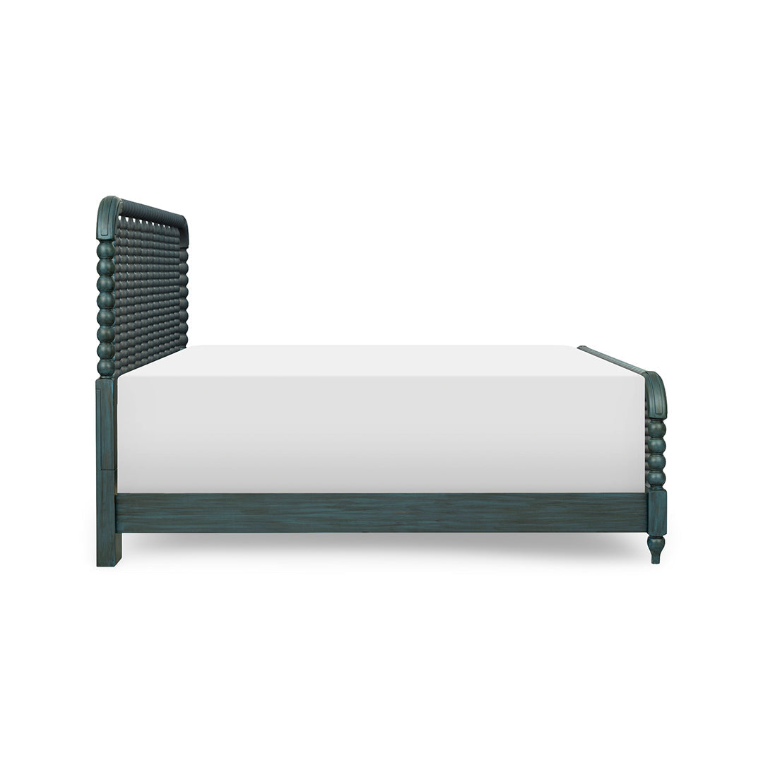 Lake House Blue Spindle Bed from Legacy Classic Furniture in Queen Veneer - Blue finish