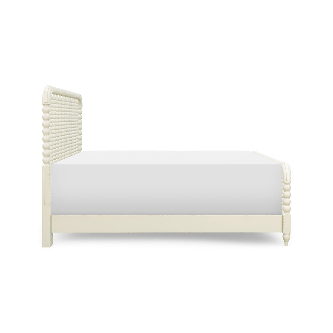 Lake House White Spindle Bed from Legacy Classic Furniture in Queen Veneer - White finish