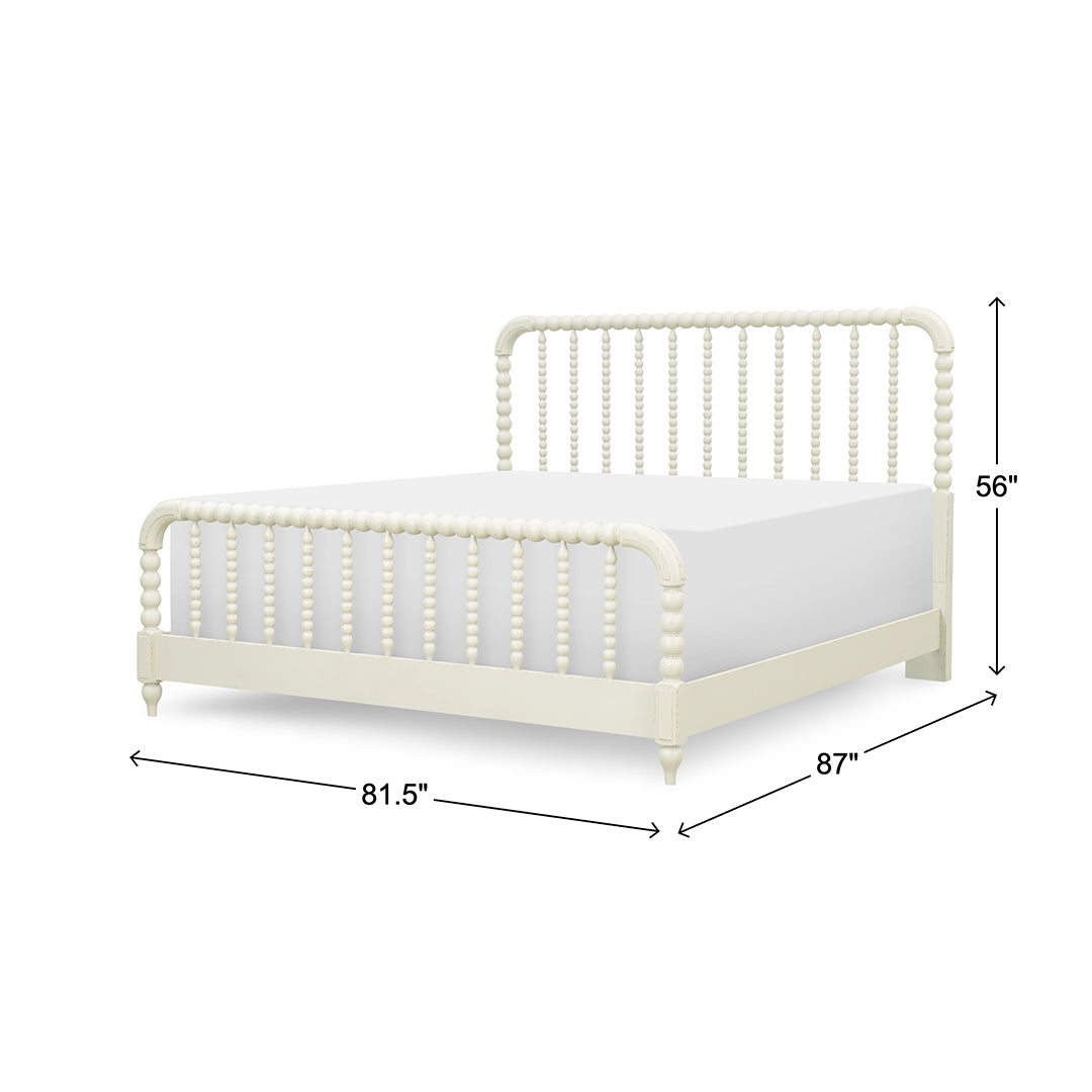 Lake House White Spindle Bed from Legacy Classic Furniture in Queen Veneer - White finish