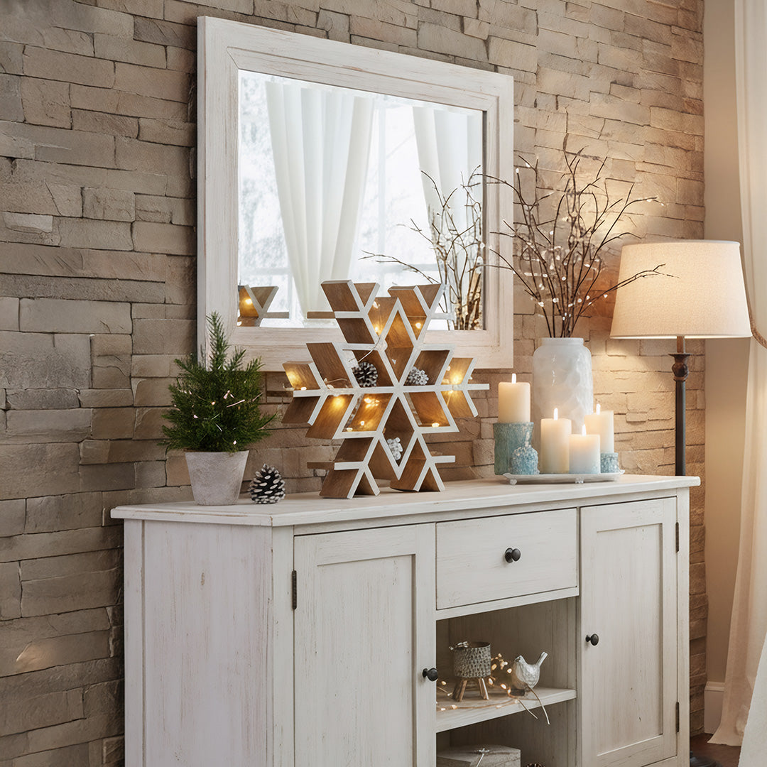 Large Wooden Snowflake