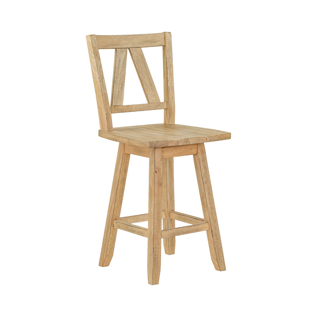 Lindsey Farm Swivel Stool from Liberty Furniture in Veneer with Swivel - Armrest detail