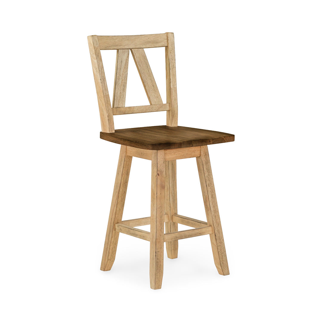 Lindsey Farm Swivel Stool from Liberty Furniture in Veneer with Swivel - Armrest detail