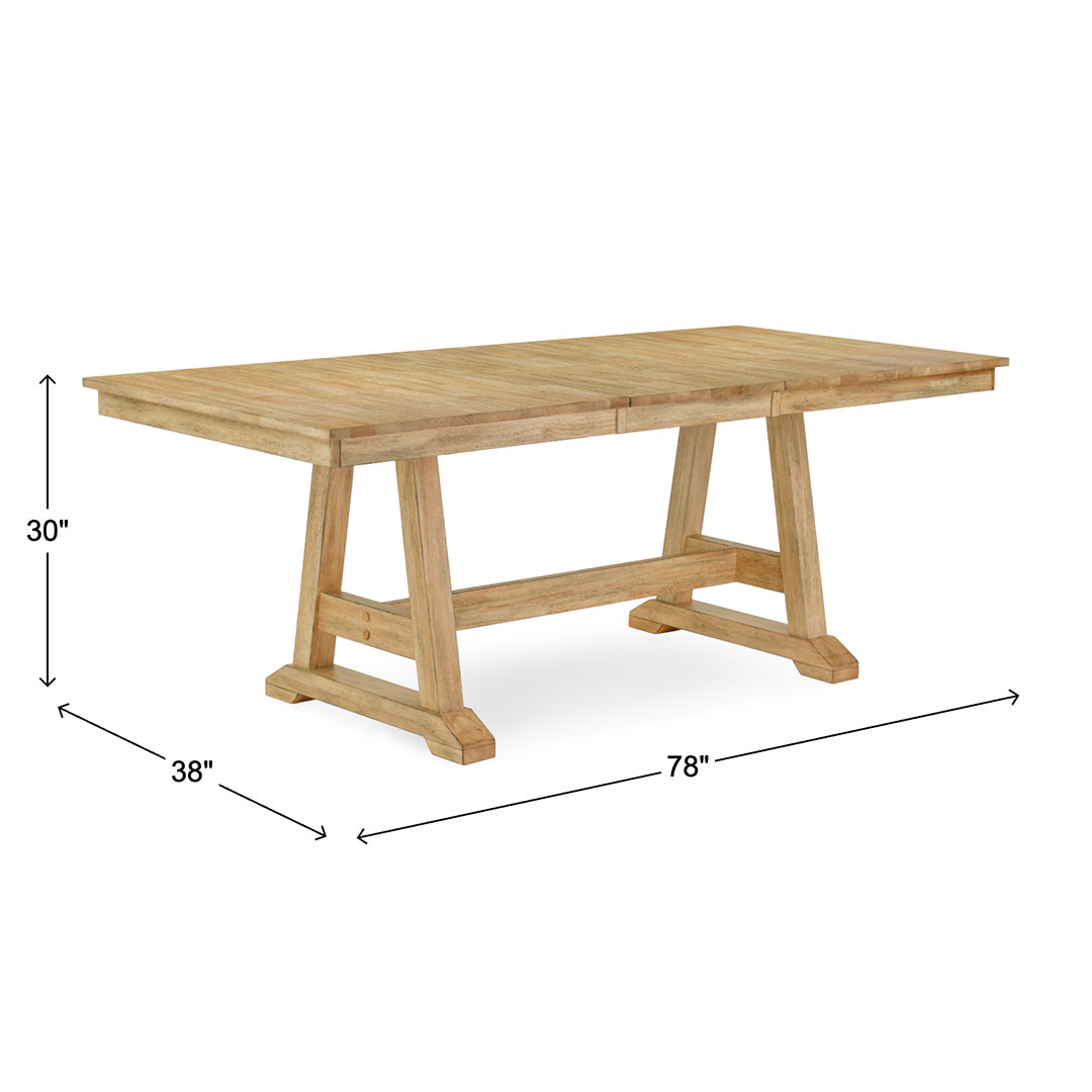 Lindsey Farm Dining Set (5pc) (Seats 6-8) from Liberty Furniture in Veneer with Butterfly Leaf, Extension Leaf - Armrest detail