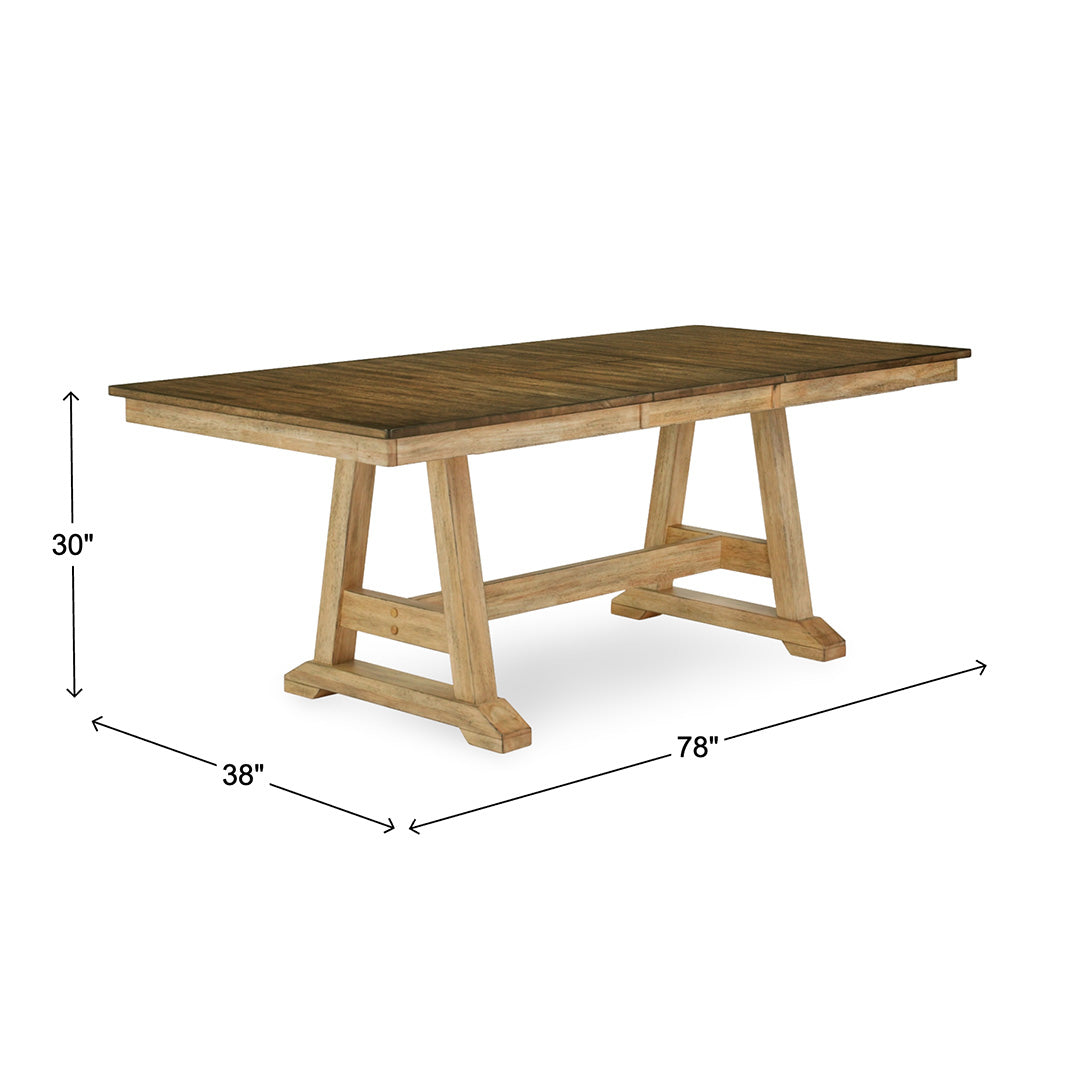 Lindsey Farm Dining Set (5pc) (Seats 6-8) from Liberty Furniture in Veneer with Butterfly Leaf, Extension Leaf - Armrest detail